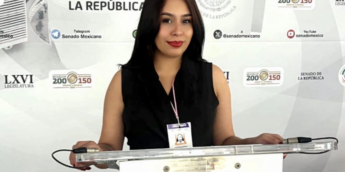 Fátima Veloz, la voz de la UACJ en el Primer Parlamento Nacional de Mujeres Jóvenes